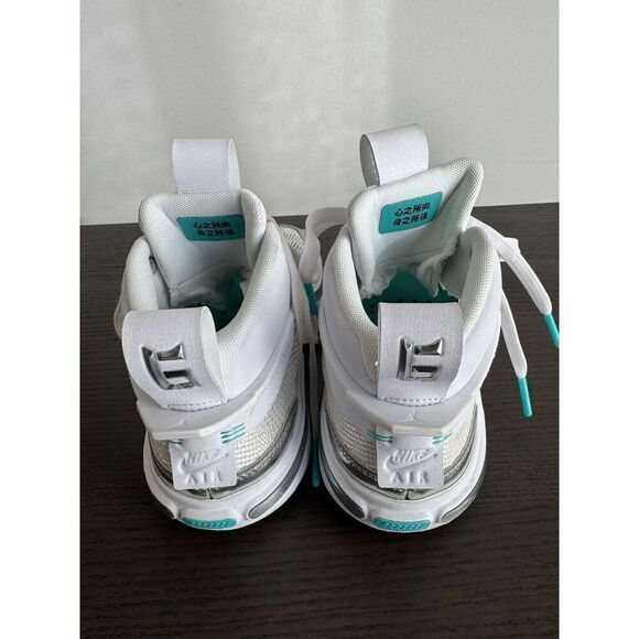 Air Jordan 36 x Guo Ailun Mid White Hyper Jade - DQ4461-130 Size 5 Y Boys Kids - Picture 6 of 8